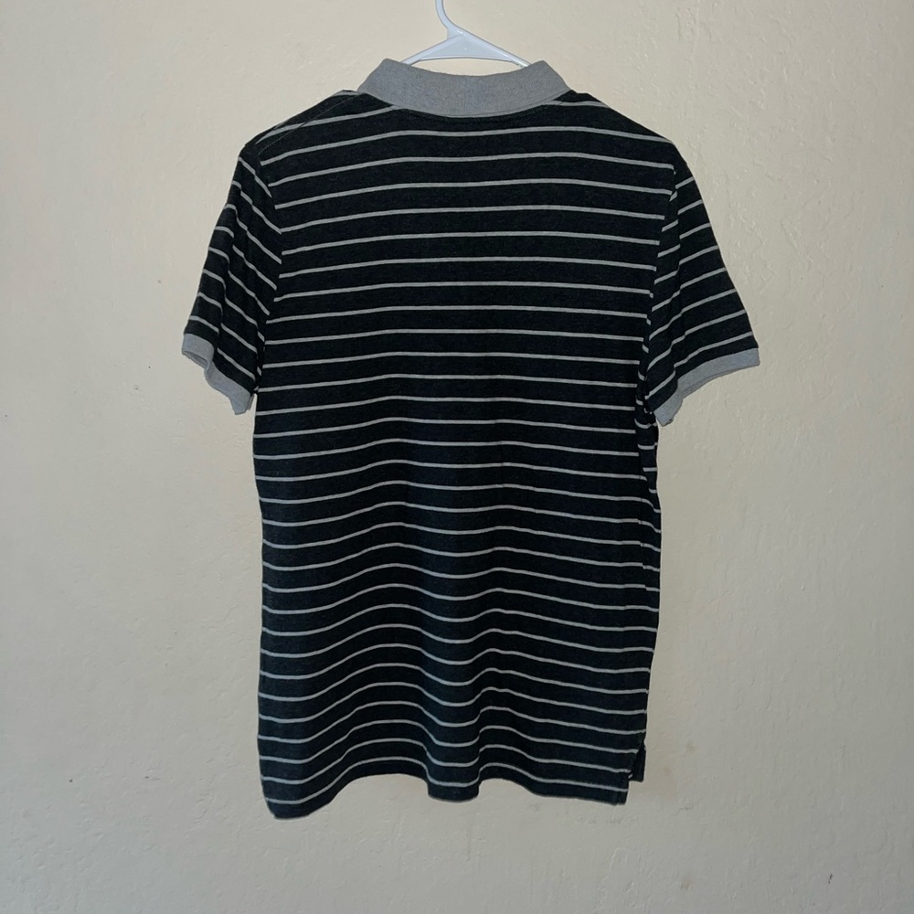 American Eagle Outfitters Mens Classic Fit Polo Shirt Size M Gray Short Sleeve - Picture 4 of 6